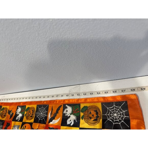 Basha Scarves Womens Scarf Halloween Spooky Rectangle 13" x 58" Novelty Lightwt - Picture 3 of 6